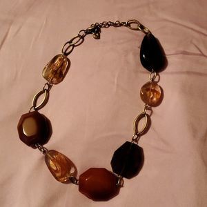 Vintage‎ Carolee Polished Stone Carnelian Necklace 18"